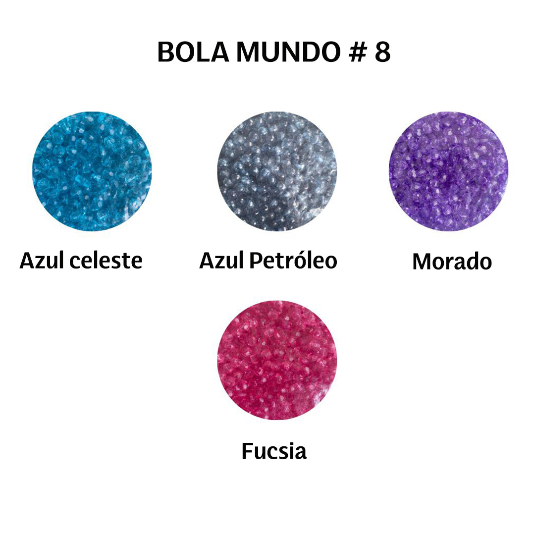 Acrílicos Bola Mundo # 8