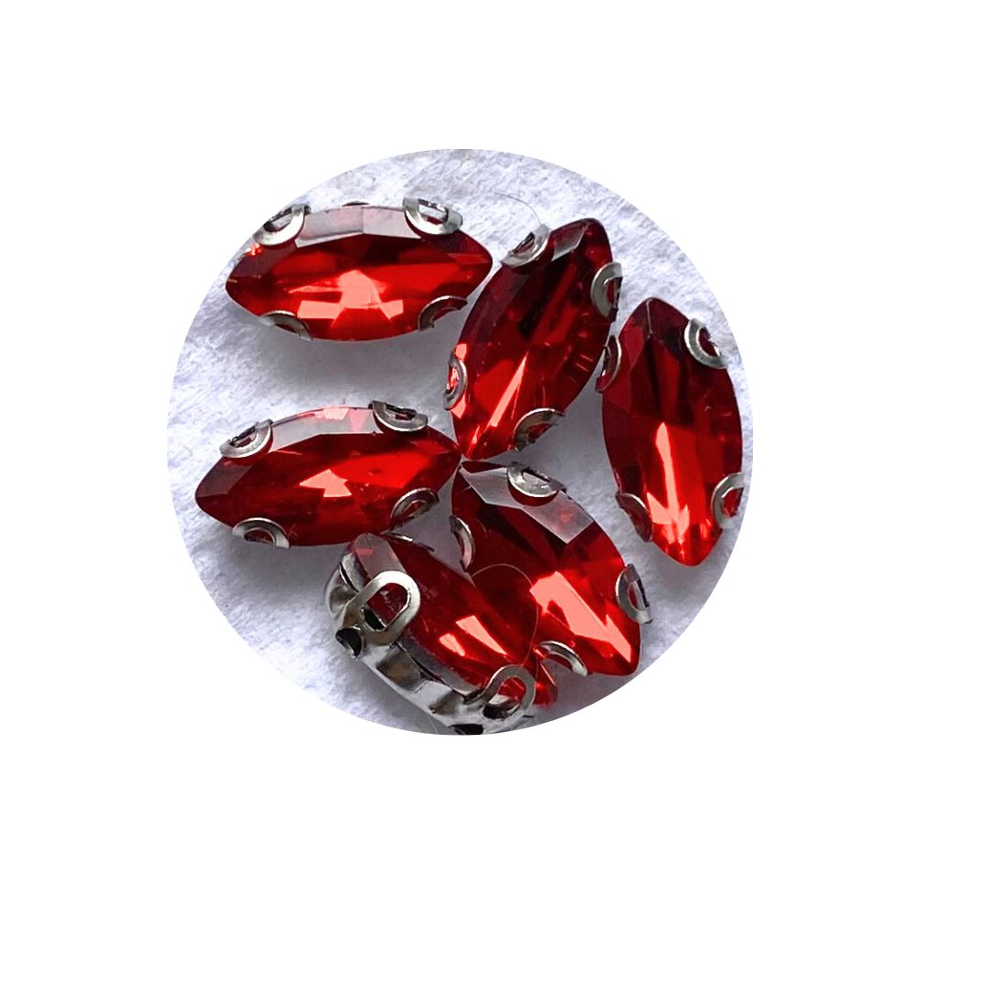 Piedra Plana para Bordar Rojo