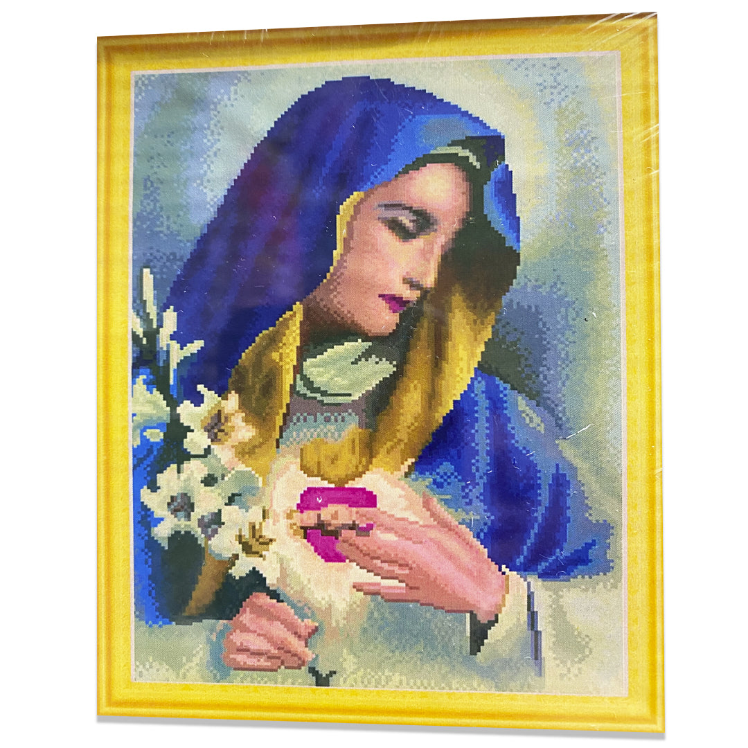 Kit Punto de Cruz Diamante La Virgen de la Dolorosa