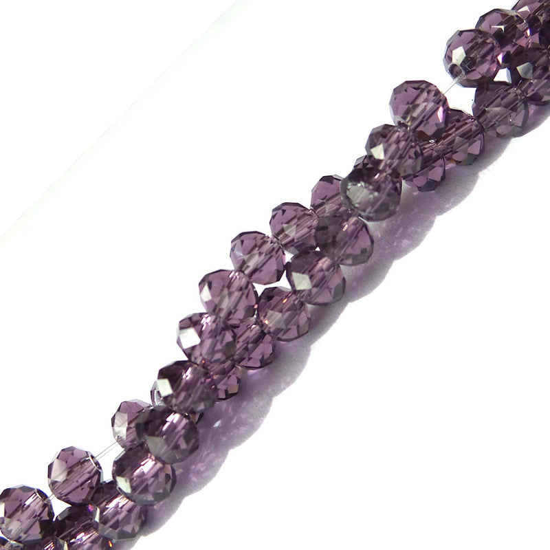 Rondela de Vidrio Morado Boreal