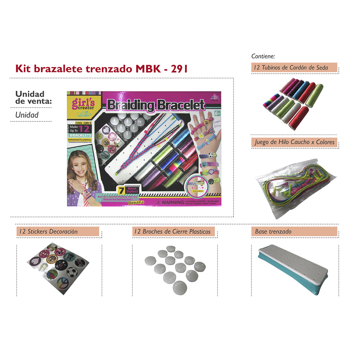 Kit Brazalete Trenzado 291