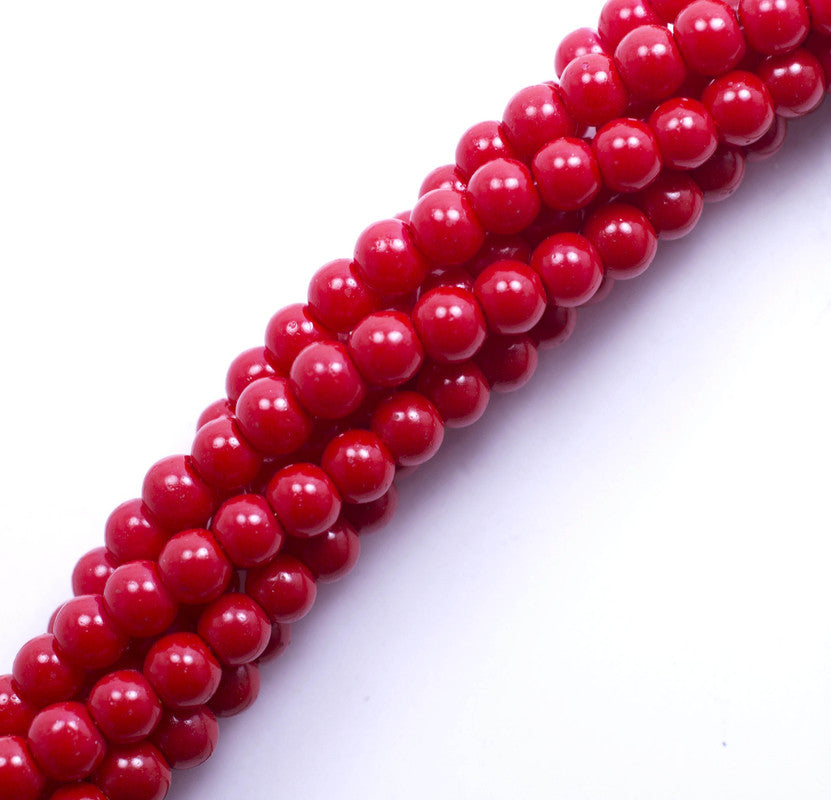 Perla de Vidrio Rojo 55