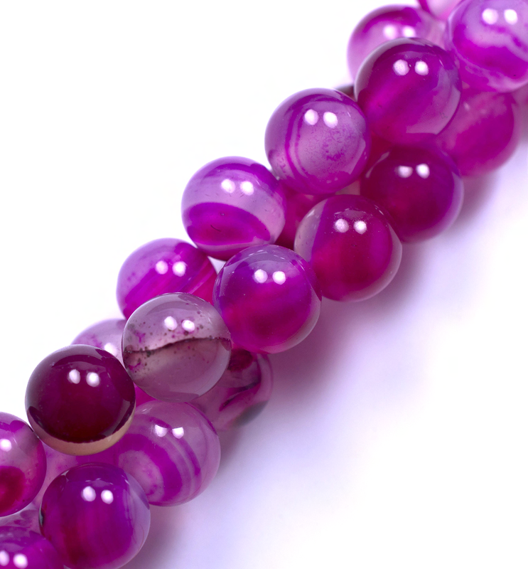 Piedra Natural Agata Fucsia