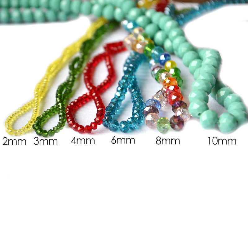 Rondela de Vidrio Zircon Boreal