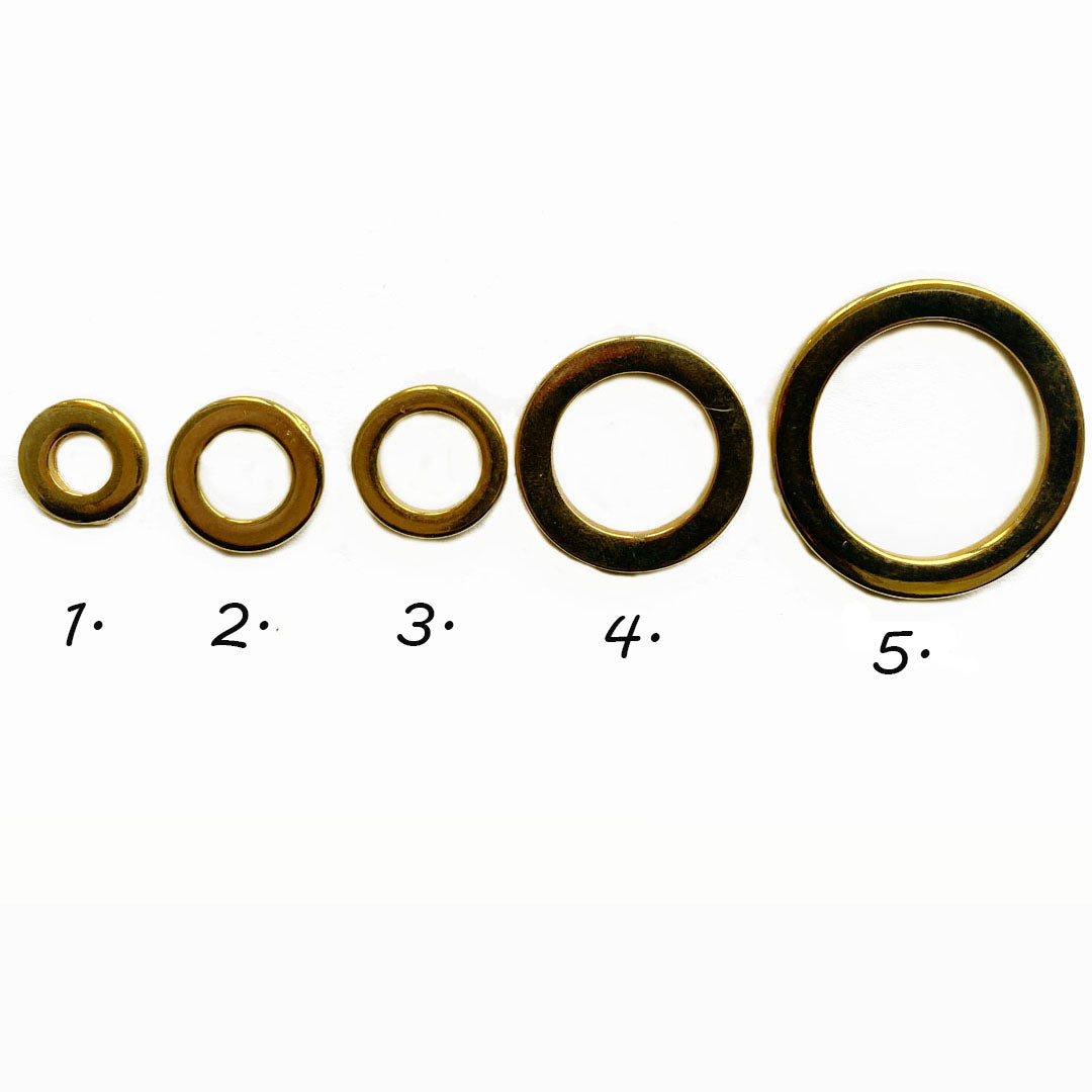 Aros Lisos 24k