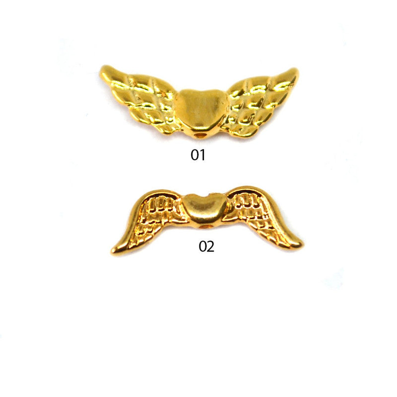 Pasantes Alas Corazon 24k