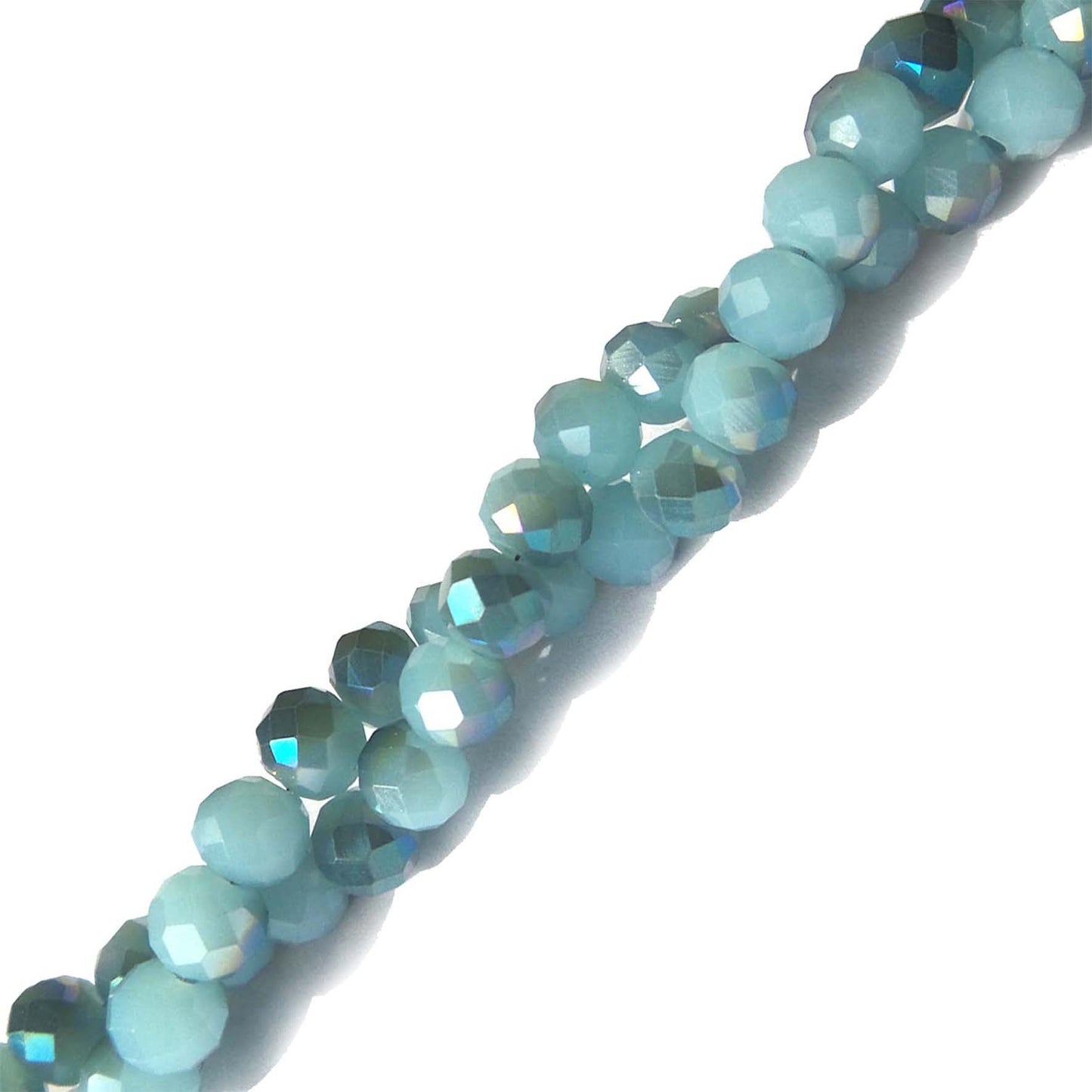 Rondela de Vidrio Bicolor Azul