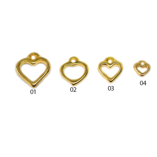 Corazon Dije Borde 24k