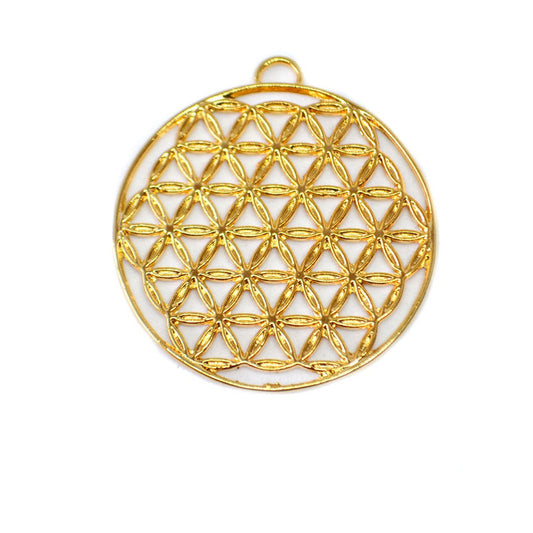 Dije Flor Grande 24k