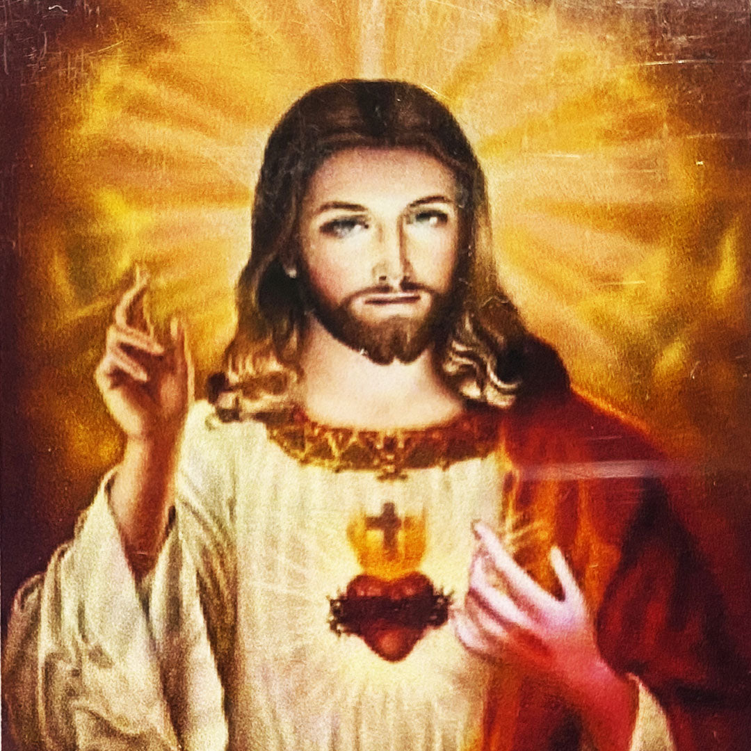 Kit Punto de Cruz Diamante Sagrado Corazón de Jesús