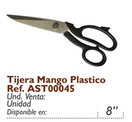 Tijera Mango Plástico Ref. AST00045