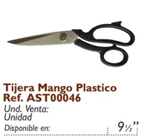 Tijera Mango Plástico Ref. AST00046
