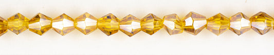 Collar Rombo Vidrio 4mm Miel Boreal