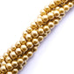 Perla de Vidrio Dorado 08