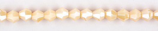 Collar Rombo Vidrio 4mm Beige Mate Boreal